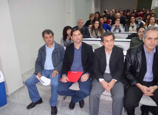 Ο αντιδήμαρχος κ. Αγγελόπουλος στην εκδήλωση για τα 20 χρόνια της κτηνιατρικής