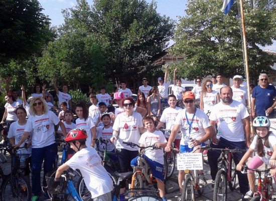 Ποδηλατοβόλτα ενημέρωσης και ευαισθητοποίησης για την Εθελοντική Αιμοδοσία στο Μελισσοχώρι
