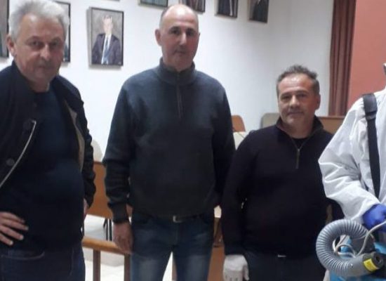 Απολύμανση δημοτικών κτιρίων και χώρων συνάθροισης κοινού στον Δήμο Σοφάδων