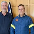 Εθιμοτυπική επίσκεψη του νέου Διοικητή Πυροσβεστικών Υπηρεσιών στον Δήμαρχο Σοφάδων